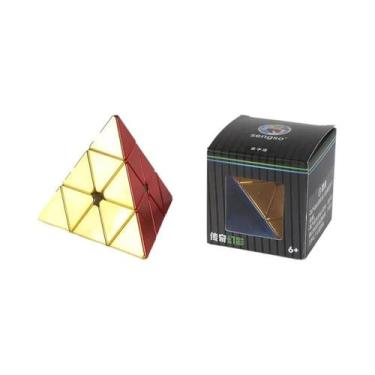 Imagem de Cubo Mágico Profissional 3X3 Magnético SengSo Metal Sem Adesivos Brinq