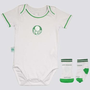 Imagem de Kit Body Palmeiras Escudo Silkado-Masculino