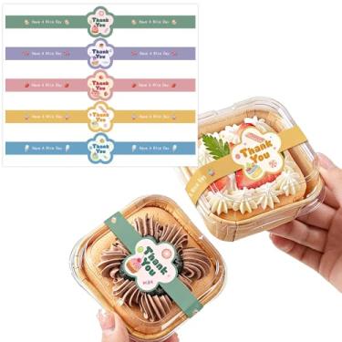 Imagem de Adesivos de agradecimento de 20 cm de comprimento, pequenos negócios, 150 peças fofas em forma de flor Have A Nice Day, etiquetas autoadesivas para pastelaria de alimentos à prova de adulteração para