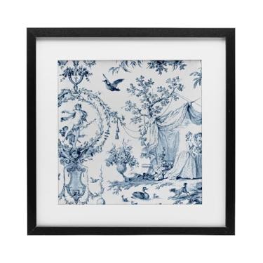 Imagem de Stupell Industries Impressão emoldurada preta com cena de toile clássica sob vidro, design por Vintage Hustle, 33 x 33