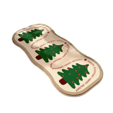 Imagem de predolo Tapete de Natal em formato de árvore, decoração natalina moderna e charmosa para quarto, cabeceira, quarto infantil, sala de jogos ou dormitório.