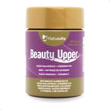 Imagem de Beauty Upper. Ácido Hialurônico, Coenzima Q10, MSM Enxofre Orgânico, Vitamina C, Silício Orgânico e Peptídeos de Colágeno (01 Frasco.120 cápsulas)