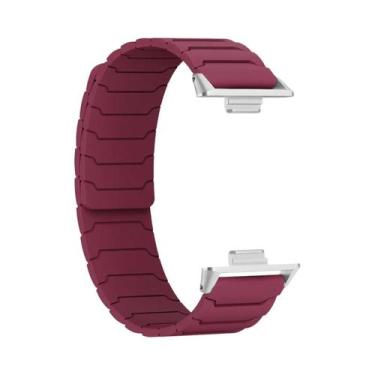 Imagem de Pulseira Magnética De Silicone Para Xiaomi MiBand 8 pro 9 pro Redmi Wa