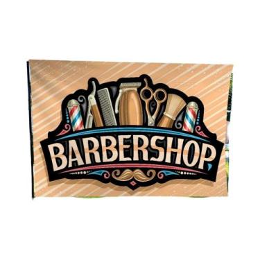 Imagem de Barbearia Retro Impresso Grande Bandeira, Arte, Ficção Científica, Qua