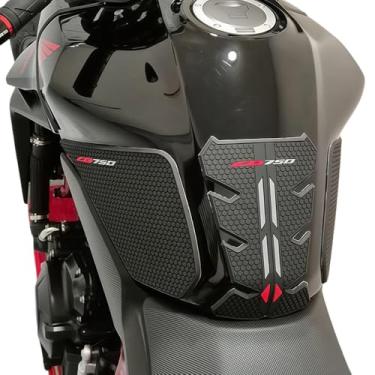 Imagem de Adesivo antiderrapante para almofada de tanque de motocicleta proteção joelho aderência adesivo lateral tanque de combustível novo modelo para CB750 Hornet 2023