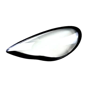 Imagem de Capa Do Farol Dianteiro Do Carro Compatível Com Porsche Panamera 2010 2011 2012 2013 Borda Preta Capa Do Farol Abajur Transparente Máscara De Proteção Do Farol(Left)