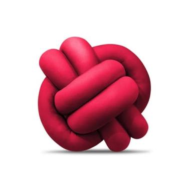 Imagem de Almofada Nó Escandinavo Decorativa Moderna | Almofada Decorativa Antialérgica 25x25cm(VERMELHO)