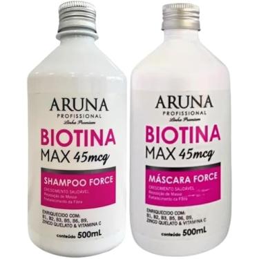 Imagem de Kit Force Biotina Max 500ml Shampoo e Máscara para Crescimento Capilar, Revitalização e Hidratação Intensa