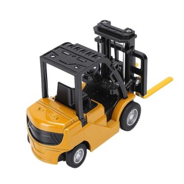 Imagem de Ymiko Empilhadeira RC Brinquedo Escala 1/64 Mini Empilhadeira Com Controle Remoto Rotação de 360 ​​graus Corpo Em Liga Veículo de Engenharia de Mesa Controlado por Aplicativo para (Verde)