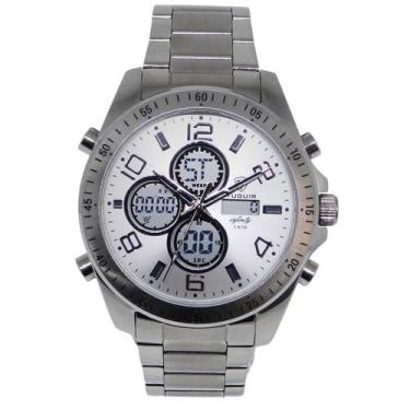 Imagem de Relógio Masculino Aço Tuguir AnaDigi Infinity GCS-1274 Prata