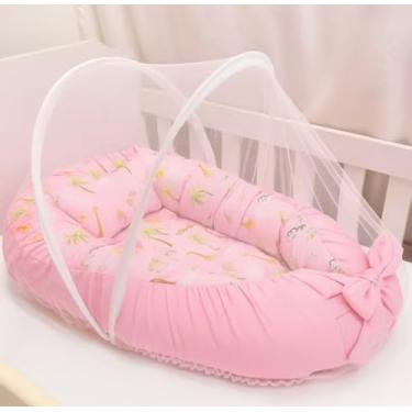 Imagem de Ninho Redutor de Berço com Mosquiteiro e Travesseiro – Conforto e Segurança para Bebê