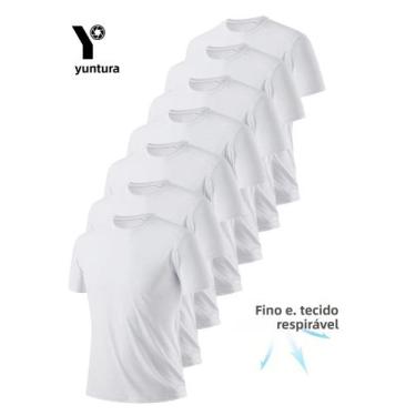 Imagem de Camiseta Masculina Branca Ultra-Leve De Secagem Rápida E Respirável, C