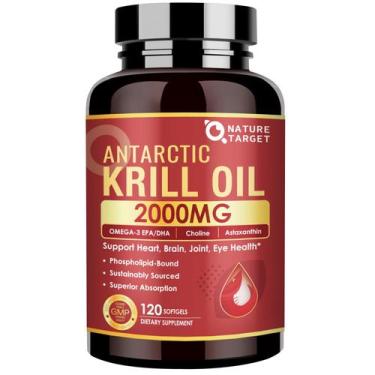 Imagem de Suplemento NATURE TARGET Aceite de Krill 2000 mg Omega-3 120 Cápsulas 