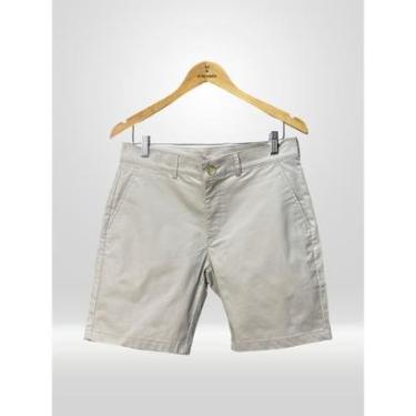 Imagem de Bermuda Masculina Sarja Algodão com Elastano Areia-Masculino