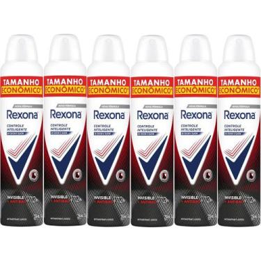 Imagem de Kit Desodorante Aerosol Rexona Antibacterial + Invisible 250ml - 6 Uni