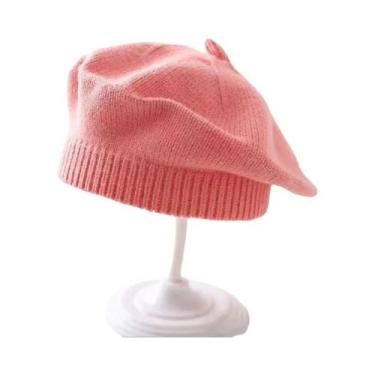 Imagem de Boina De Tricô Colorida Para Crianças, Estilo Coreano, Boné De Lã Fofo