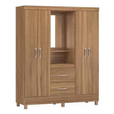 Imagem de Guarda Roupa Capelinha Lord 4 Portas Com Espelho Amendola Touch Demóbile Amendola Touch