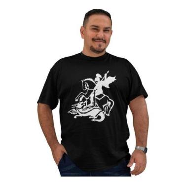 Imagem de Camiseta São Jorge De Samba Plus Size Tamanho Especial - Blackchic, Pr