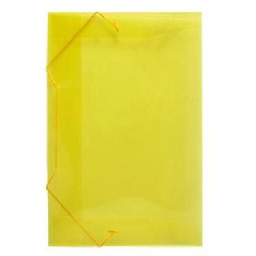 Imagem de Pasta com Aba Oficio Soft Polibrás - Amarela - Polibras