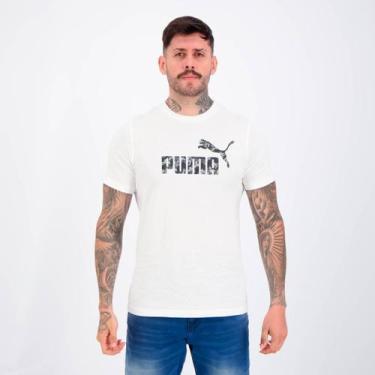 Imagem de Camiseta Puma Essentials Camo Tee Branca, G