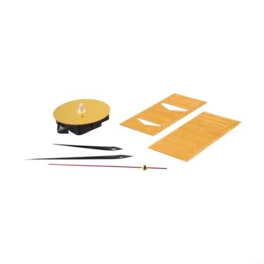 Imagem de Relógio de parede luminoso DIY para quarto ou sala de estar – Relógio de parede de acrílico silencioso de 40 cm que brilha no escuro (dourado)