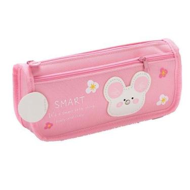 Imagem de Estojo de lápis Cute Cartoon Mouse, tecido Oxford de grande capacidade
