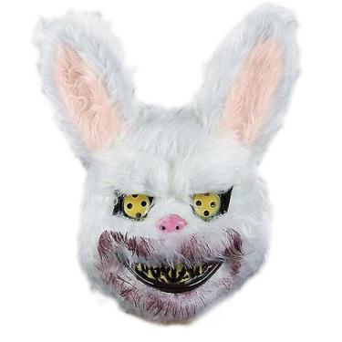 Imagem de Mask Horror Halloween Cute Bunny Bear Bloody Plush Head - Gloome Store