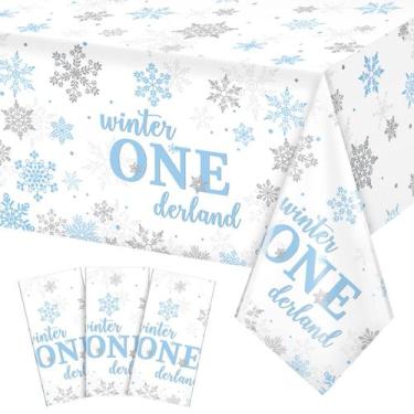 Imagem de Toalha de mesa Jectivs Winter Onederland 1º aniversário 137x274cm x3