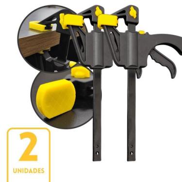 Imagem de Grampos Sargento Marceneiro 2 unidades Aperto Rapido 6pol. Tipo F - Bo