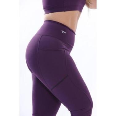 Imagem de Calça Legging ElementFit Suplex Poliamida Com Bolso Lateral Feminina-Feminino