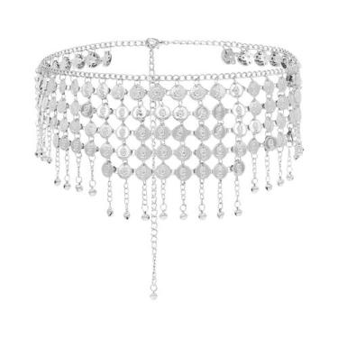 Imagem de Cinto De Cintura Feminino Ajustável Com Borlas Étnicas, Joia De Liga M