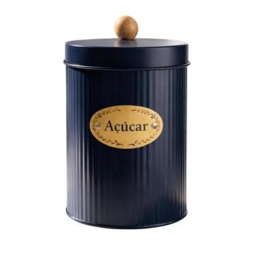 Imagem de Pote Para Açucar Com Tampa Hermética E Puxador De Bambu - MUNDIART