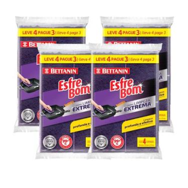 Imagem de Kit 16 Esponjas Limpeza Extrema Diamond EsfreBom Bettanin