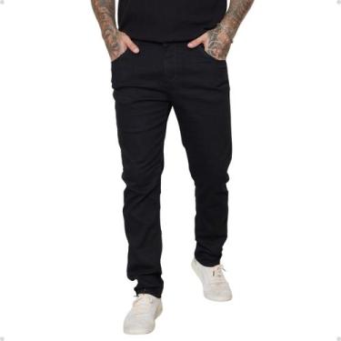 Imagem de Calça Masculina Sarja Alfaiataria Confortável Social Casual com Elasta