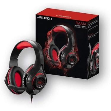 Imagem de Headset gamer vermelho usb/p2/p3 ph219 warrior