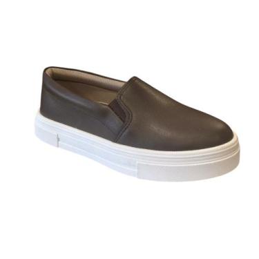 Imagem de Tênis Casual Feminino Beira Rio Napa Marrom 4338.100 Tamanho:35Cor:Mar