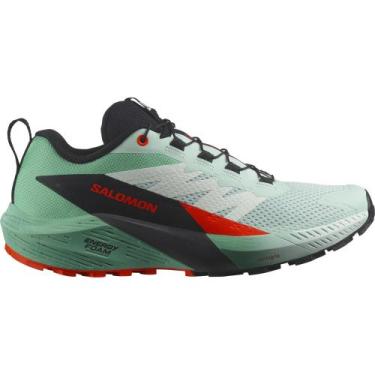 Imagem de Tênis Feminino Salomon Sense Ride 5 Verde e Azul Trail Running, 39, Ve