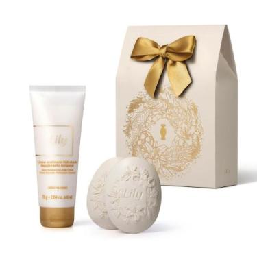 Imagem de Kit Presente Natal Lily Cuidados Sabonete ereme Hidratante Acetinado C