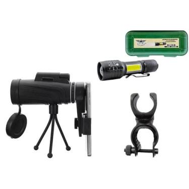 Imagem de Kit Camping Premium: Luneta + Suporte Guidão Bike + Lanterna - JWS