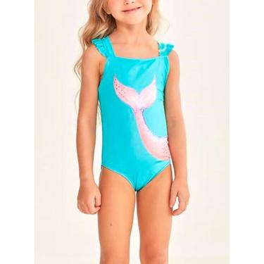 Imagem de Maiô Alça Pingo de Alegria 11260P Infantil Estampado Microfibra T. 04/
