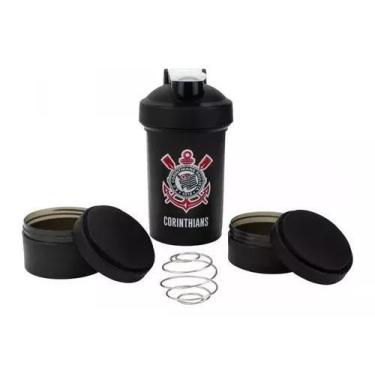 Imagem de Coqueteleira Shakeira Corinthians Squezze Academia 500ml - Mileno