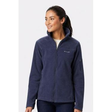 Imagem de Jaqueta Columbia Fleece Fast Trek II Azul Marinho Feminina, G, Azul
