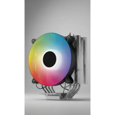 Imagem de Cooler CPU 120mm RGB Torre Única Prata - Congratulations Store