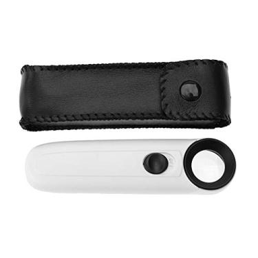 Imagem de 5X/15X/40X Handheld LED Lighting ABS Plastic Case Lupa Lupa para leitura de mapas - Melhor para reparo de relógios de joalheiro (MG6B-1B 40 vezes)