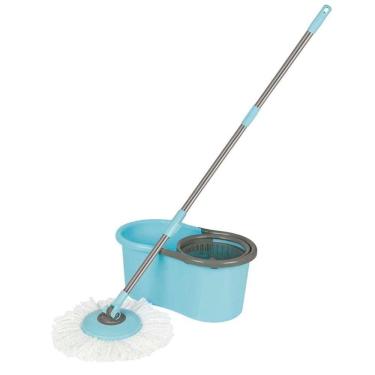 Imagem de Balde Mop 13 Litros com Esfregão Mop 180° Limpeza Prática 8299 MOR