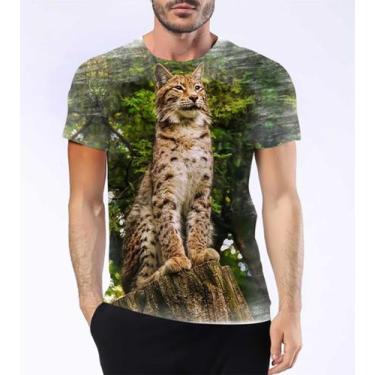 Imagem de Camisa Camiseta Lince Ibérico Carnivoro Felino Neve Gato 3 - Estilo Kr