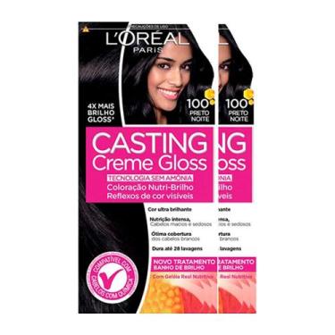Imagem de L'oréal Paris Coloração Casting Creme Gloss Kit - 100 Preto Noite