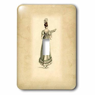 Imagem de 3dRose lsp_174689_1 Imagem de Lady Regency Period Interruptor Alternante