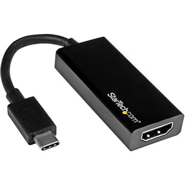 Imagem de StarTech. com Conversor Adaptador de Vídeo USB-C para HDMI - 4K 30Hz - Compatível com Thunderbolt 3 - USB 3.1 Tipo-C para HDMI Monitor Viagem Dongle Preto (CDP2HD)