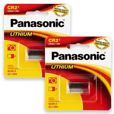 Imagem de Pilha CR2 3V Panasonic Bateria Cilíndrica kit 2 unidades